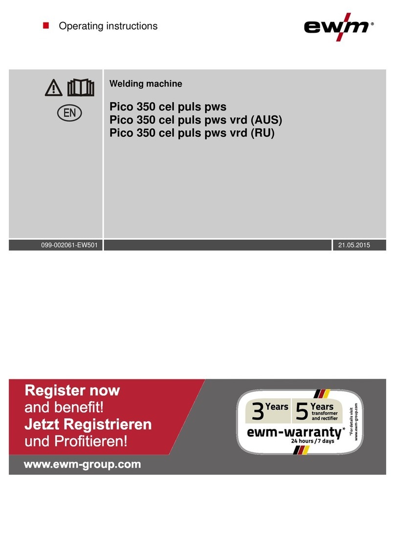 EWM Pico 350 cel puls pws MMA operating instructions