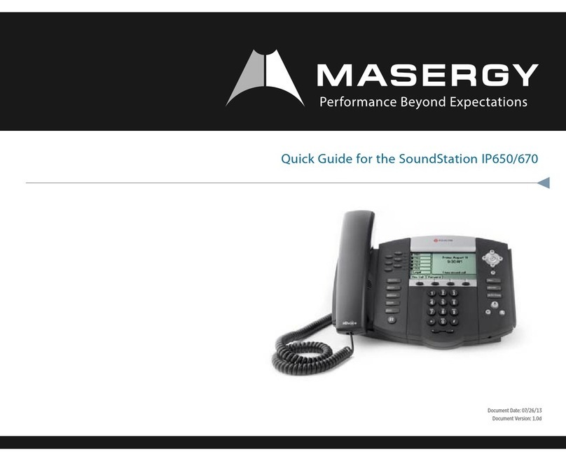 Masergy IP650 quick guide
