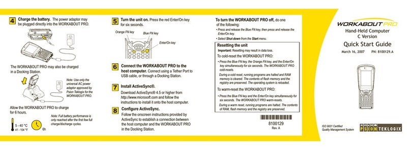 Workabout C Version quick start guide