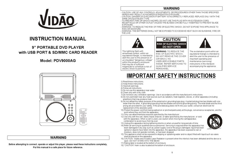 Vidao PDV9000AG instruction manual