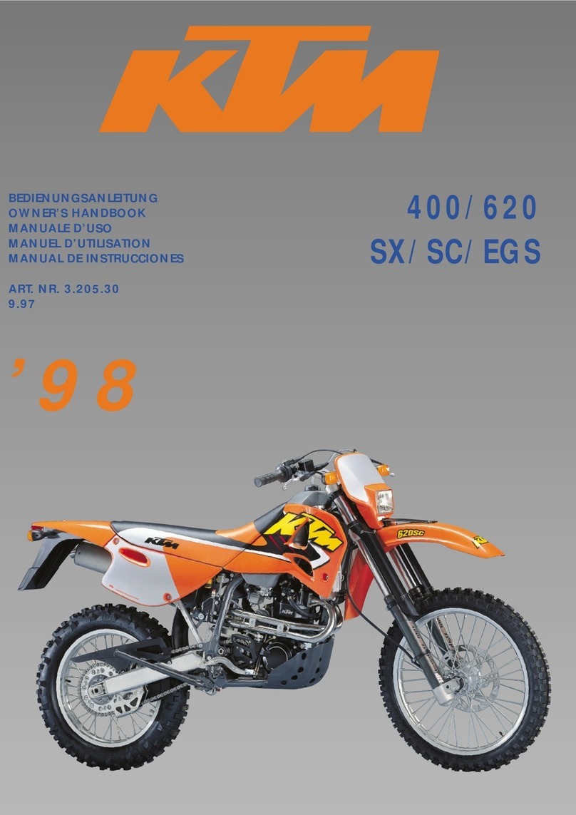 KTM 400 SX RACING 2000 User guide