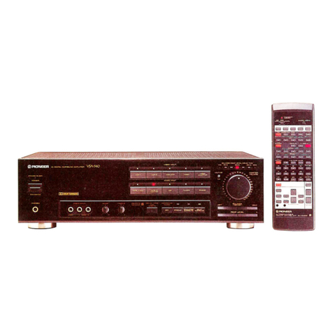 Pioneer VSA-540 User manual Pioneer VSA-540 User manual