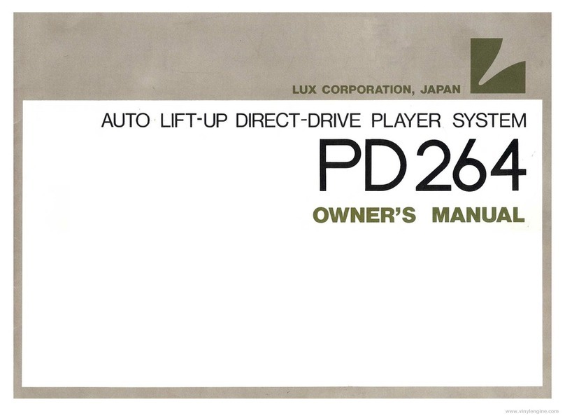 Luxman PD26 owner's manual