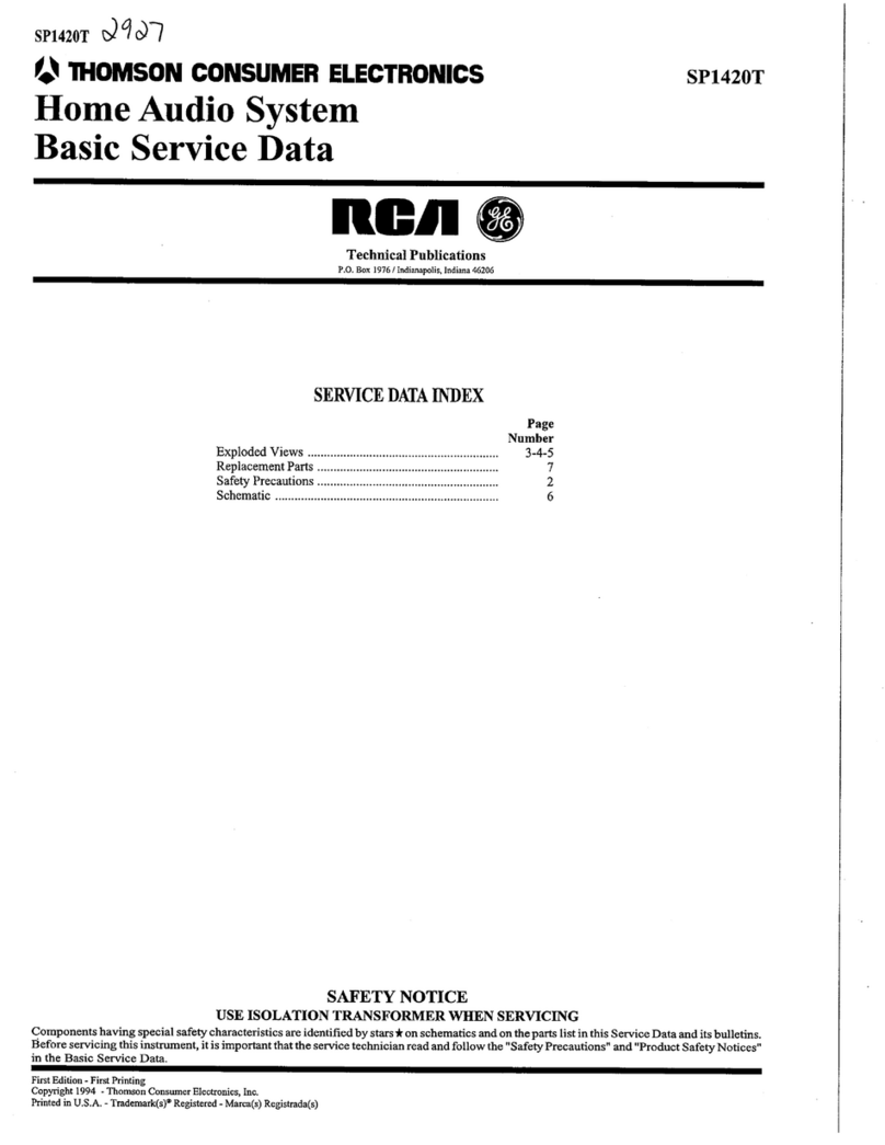 RCA SP1420T User manual