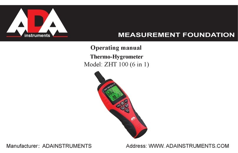 ADA INSTRUMENTS ZHT 100 (6 in 1) operating manual