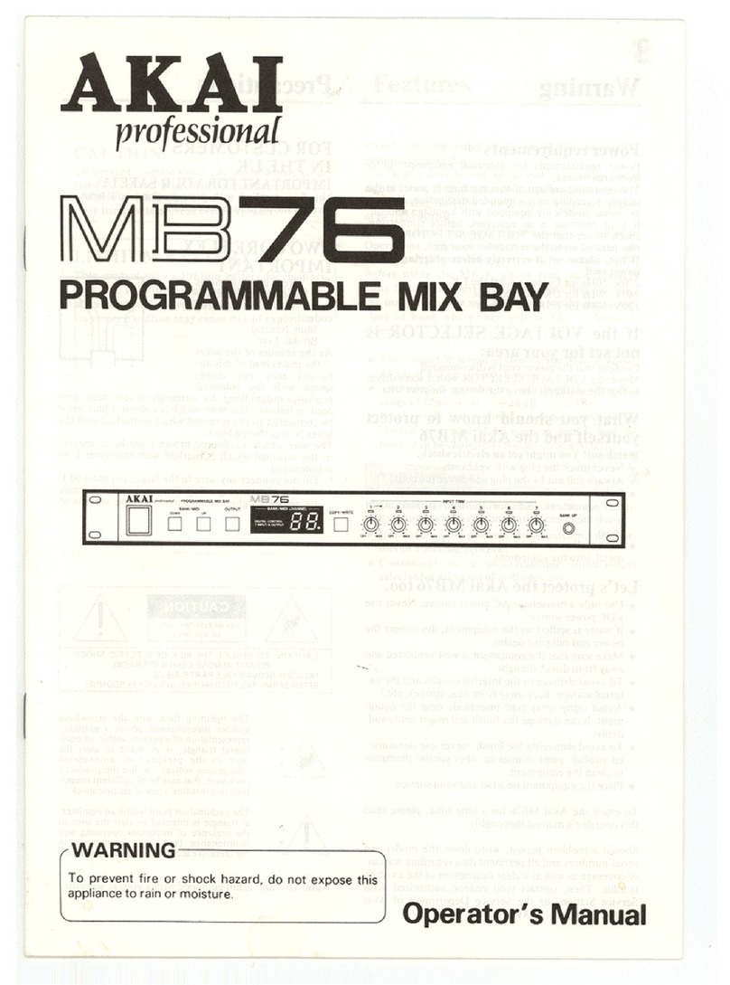 Akai MB76 Operator's manual
