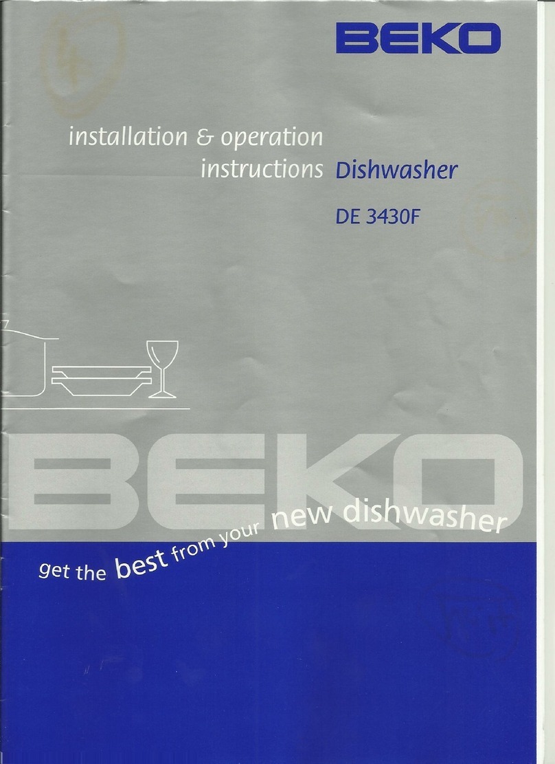 Beko DE 3430F Installation instructions