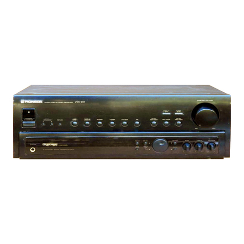 Pioneer VSX-455 operating instructions