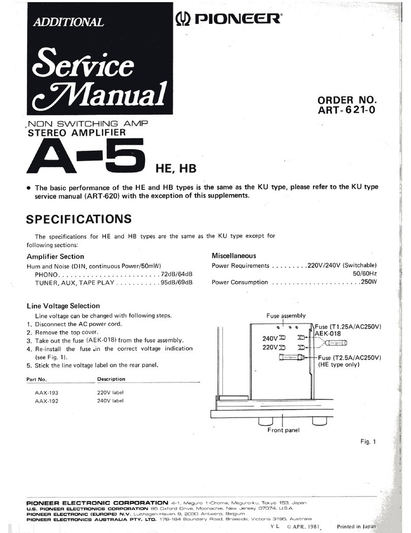 Pioneer A-5 HE Service manual