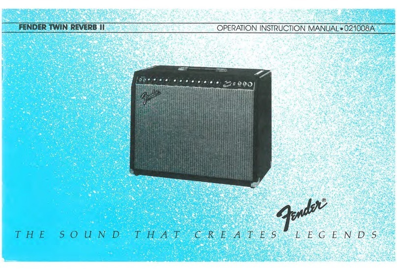 Fender Twin Reverb 11 instruction manual