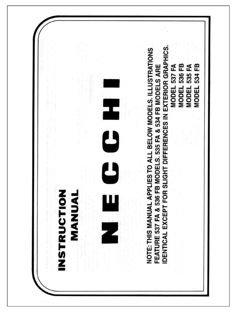 Necchi 534 FB instruction manual