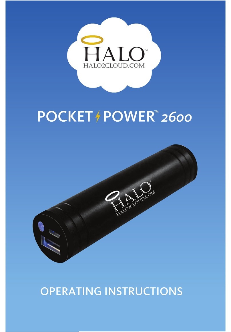 Halo Pocket Power 2600 operating instructions