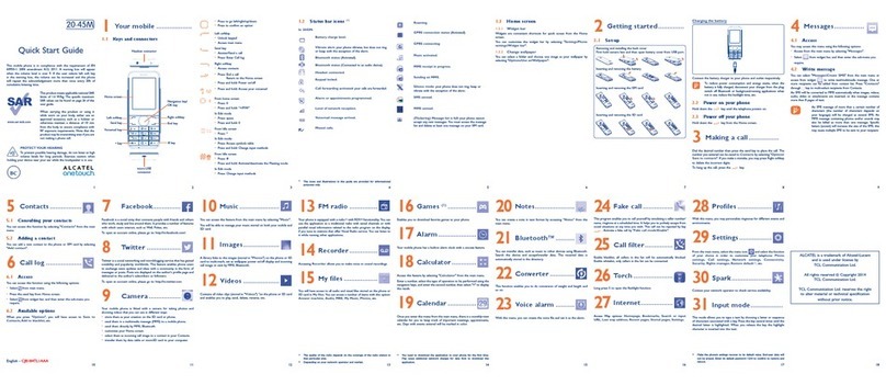 Alcatel Onetouch 20.45M User manual