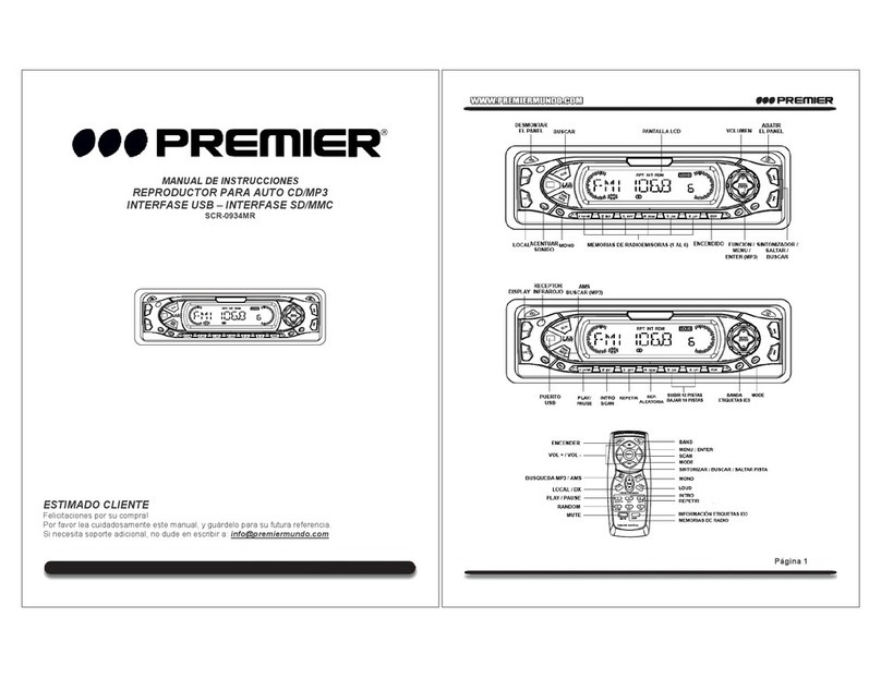 Premier SCR-0934MR user manual