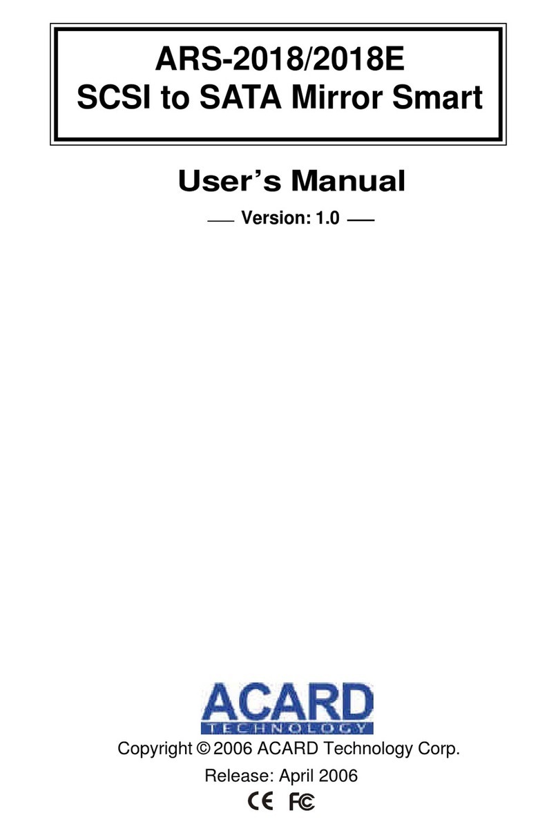 Acard ARS-2018 user manual Acard ARS-2018 user manual