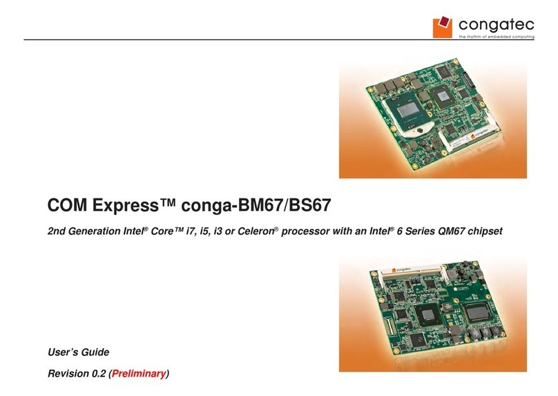 Congatec COM Express conga-BM67 user guide