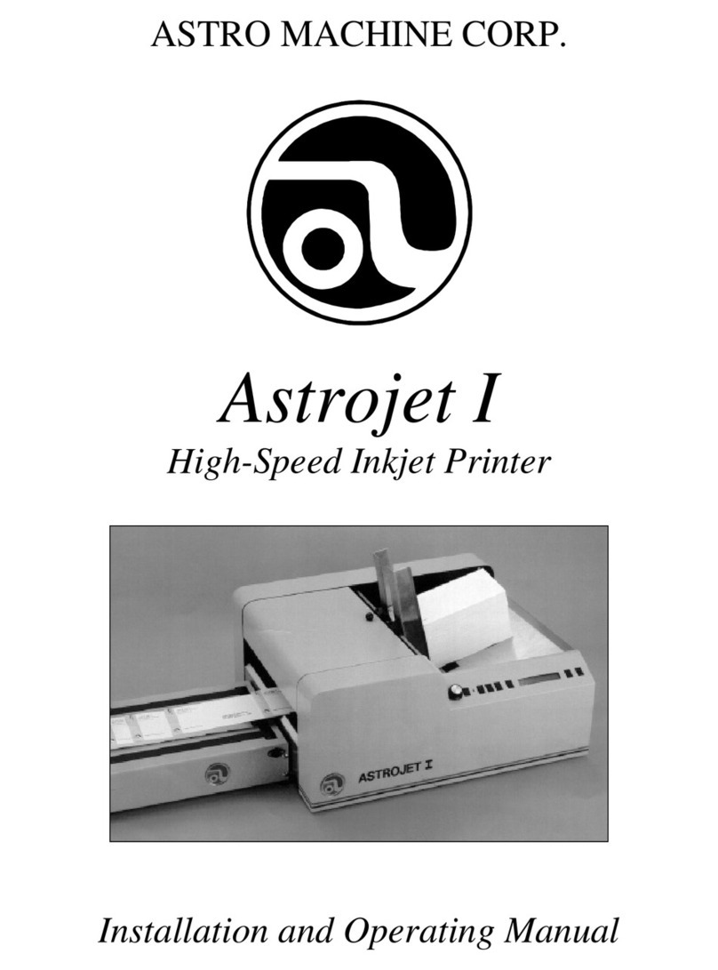 Astro Machine Astrojet I operating instructions