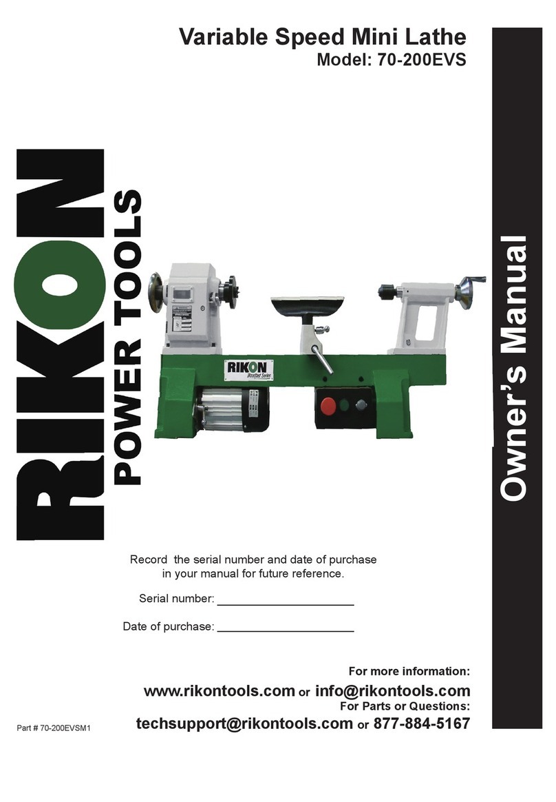 Rikon Power Tools 70-200EVS User manual Rikon Power Tools 70-200EVS User manual