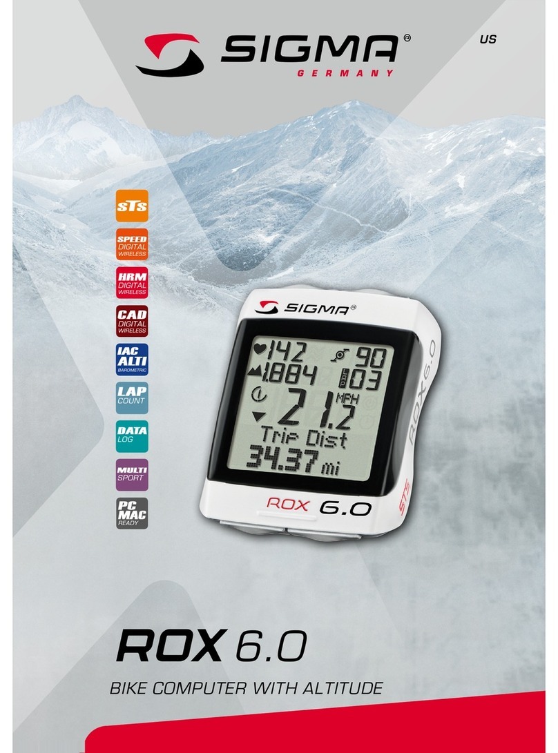 Sigma Rox 6.0 User manual
