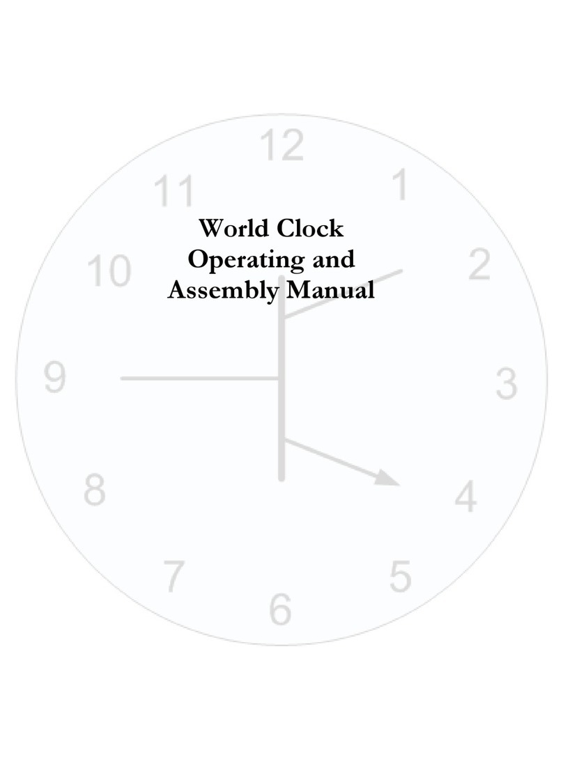KABTRONICS World Clock Operating and assembly manual