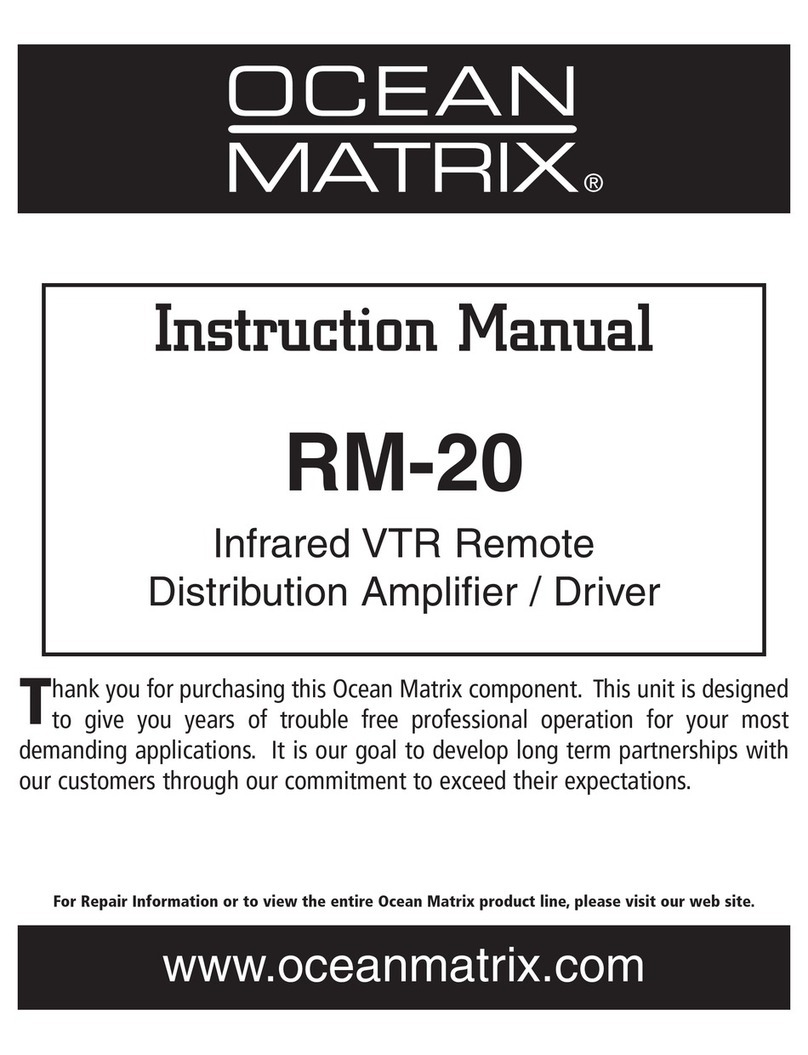 Ocean Matrix BankRoll RM-20 User manual