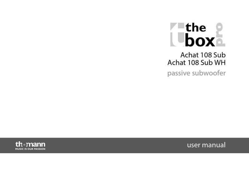 The box Achat 108 Sub user manual