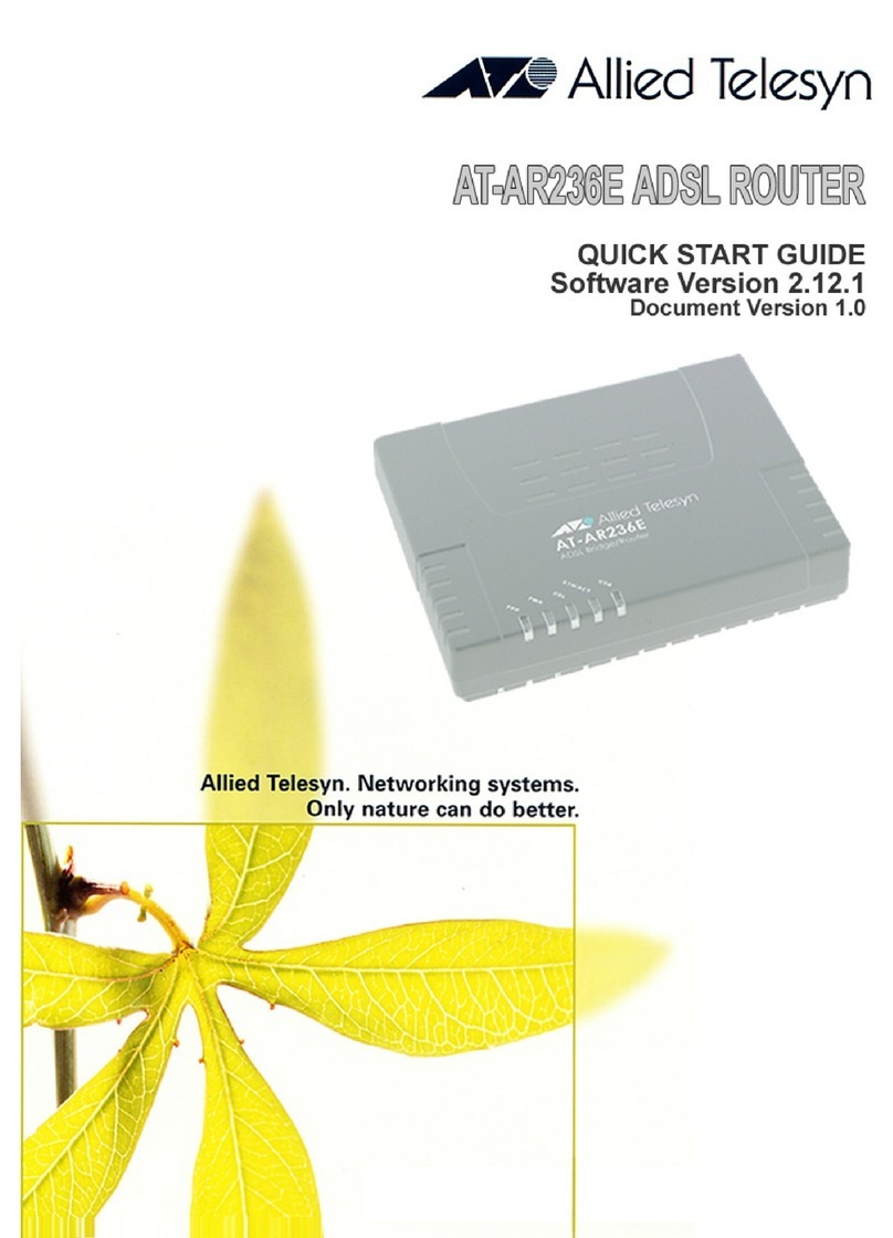 Allied Telesis AT-AR236E User manual