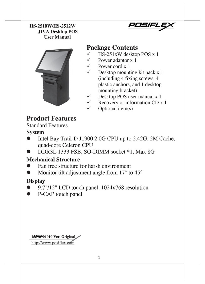 POSIFLEX HS-2510W User manual