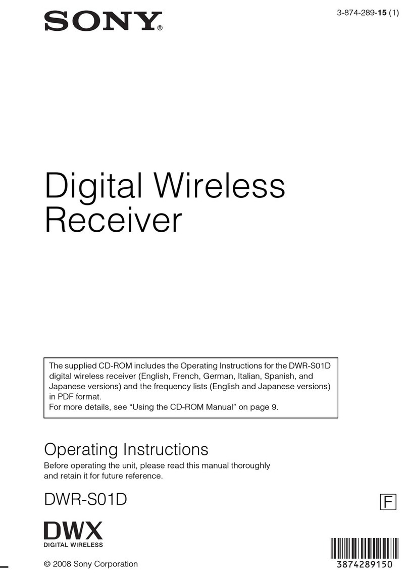 Sony DWR-S01D operating instructions