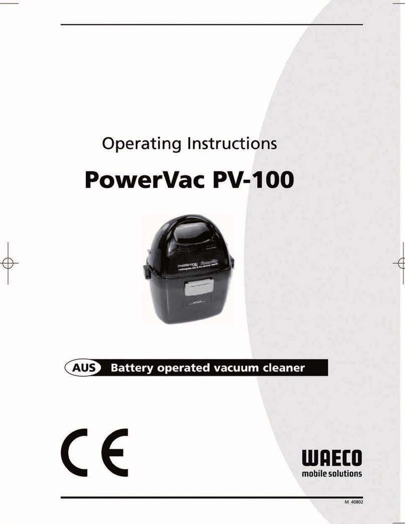 Waeco PowerVac PV-100 operating instructions