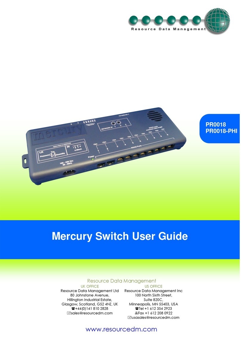Mercury PR0018 User manual