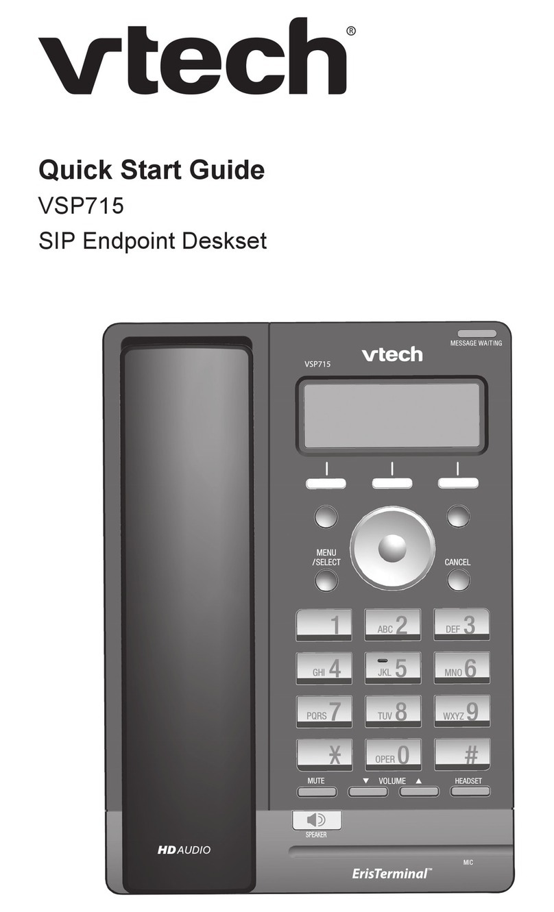 V-tech ErisTerminal VSP715 User manual