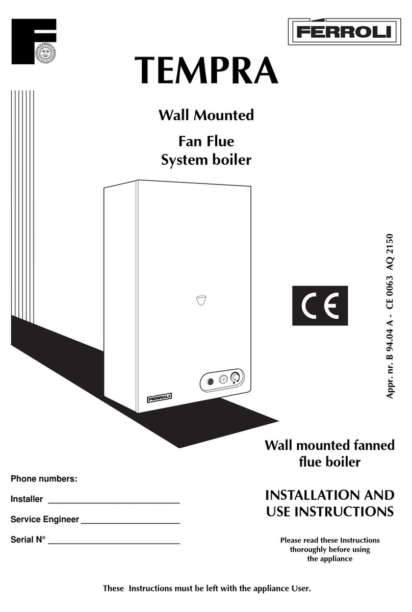 Ferroli TEMPRA Operating and maintenance manual