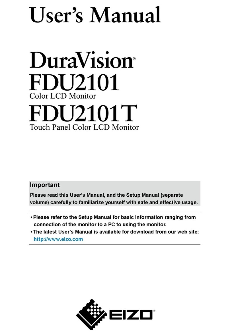 Eizo DuraVision FDU2101 user manual