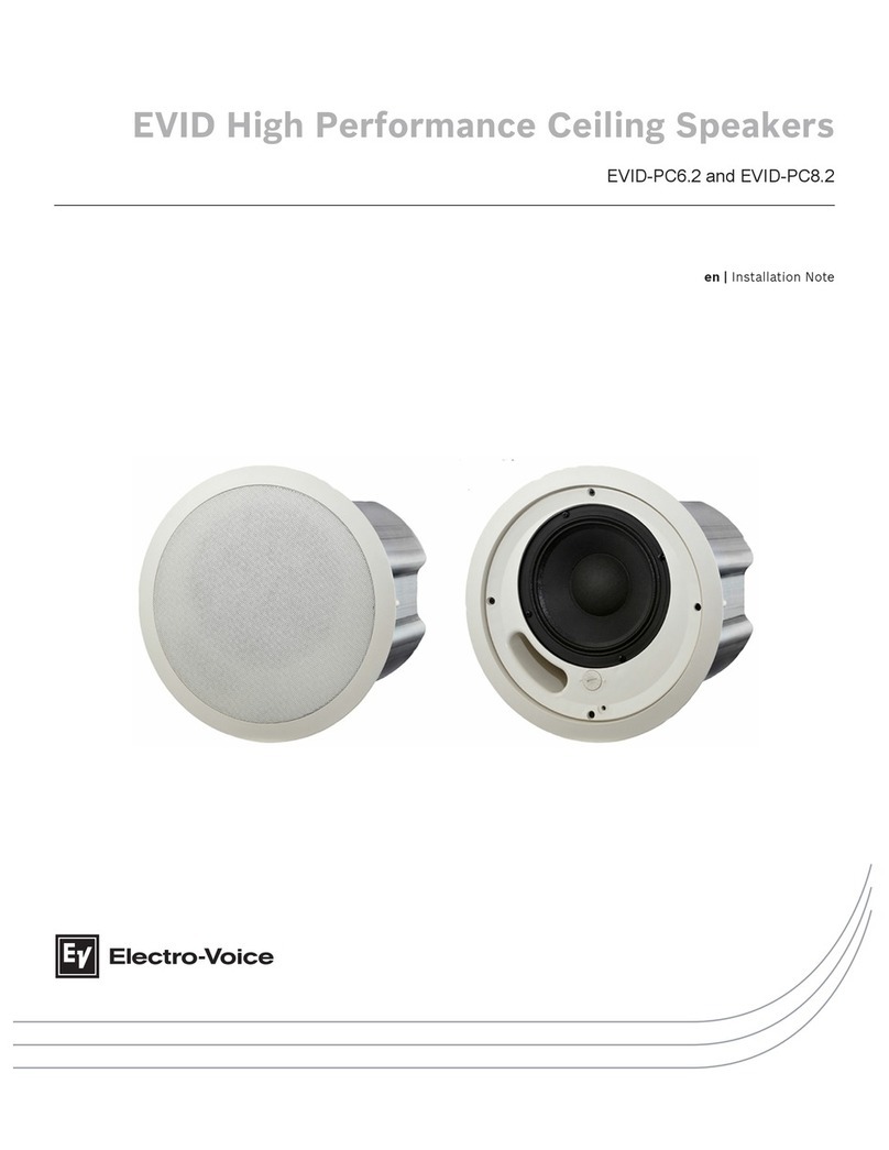 Electro-Voice EVID-PC6.2 Installation and operation manual