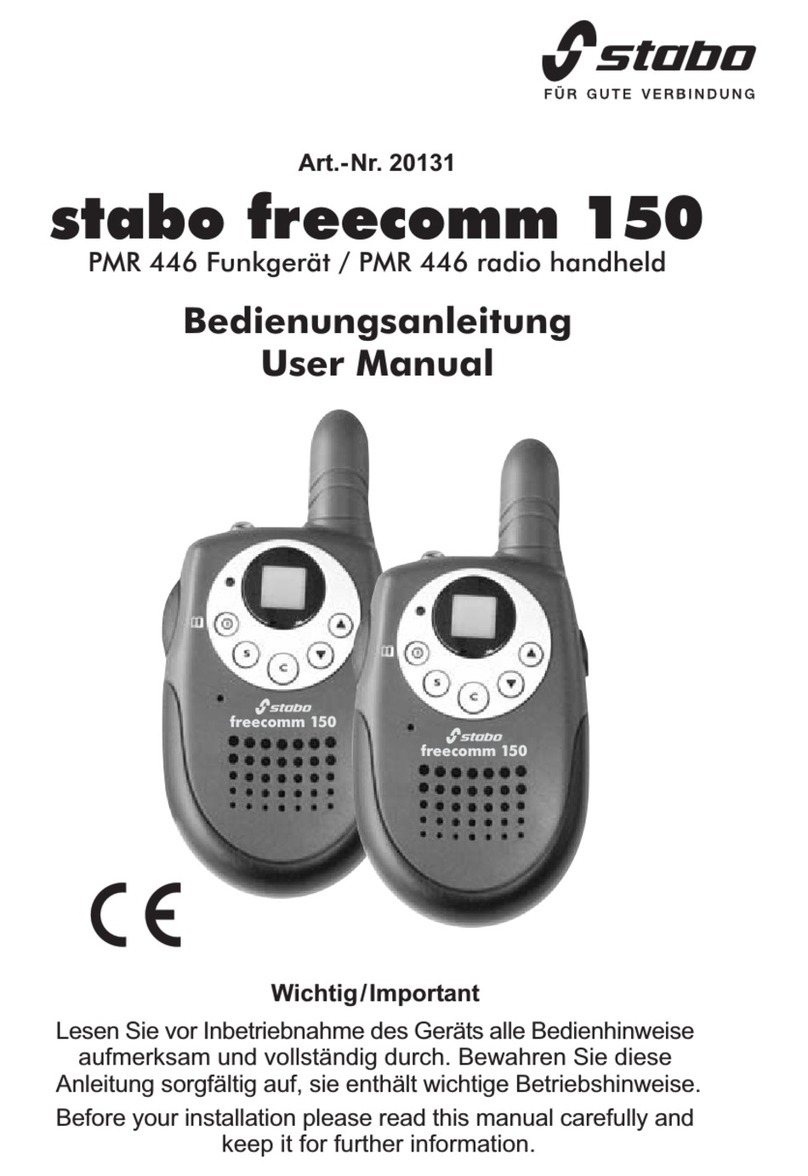 stabo freecomm 150 PMR 446 User manual