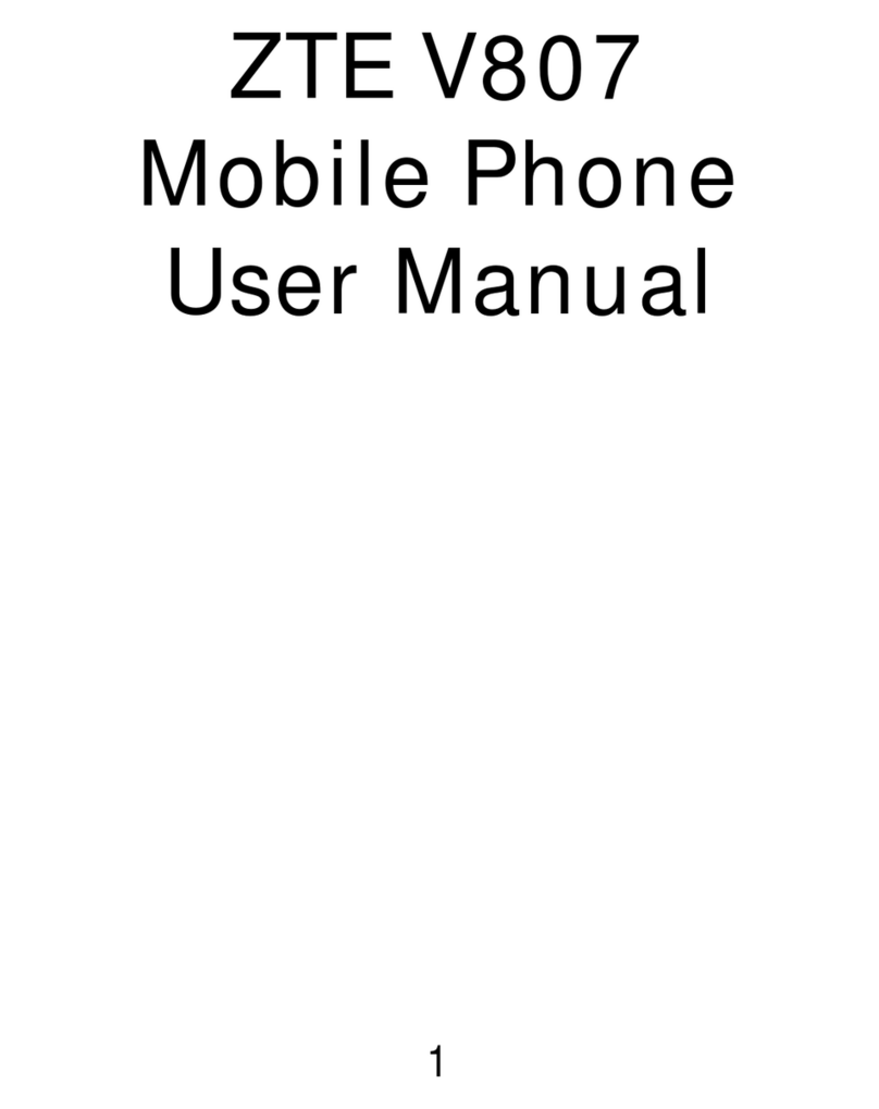 Zte V807 User manual