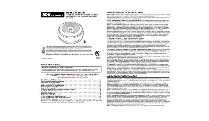 BRK electronic 4010YR user manual