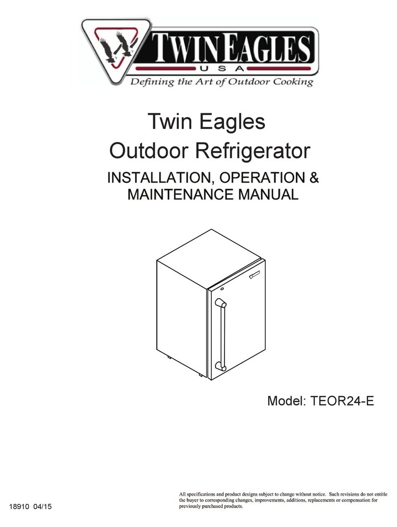Twin Eagles TEOR24-E Installation, operaton & maintenance manual