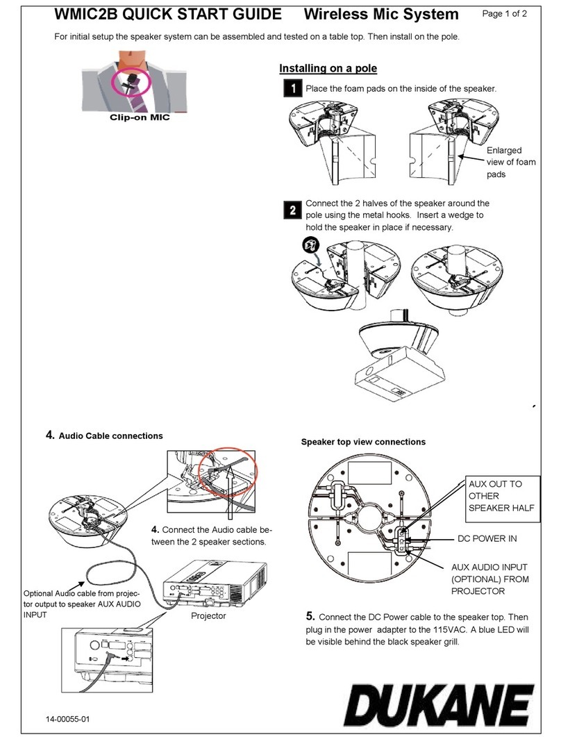 Dukane WMIC2B quick start guide