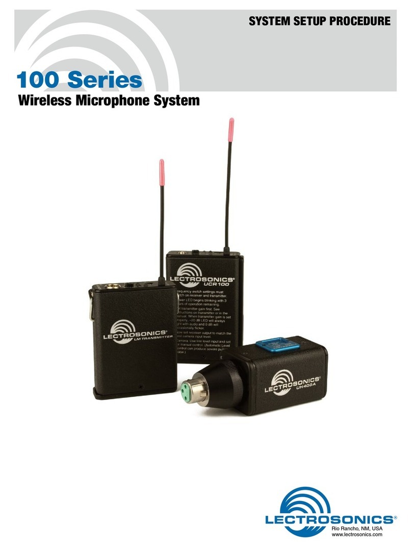 Lectronics 100 Series System setup procedure Lectronics 100 Series System setup procedure