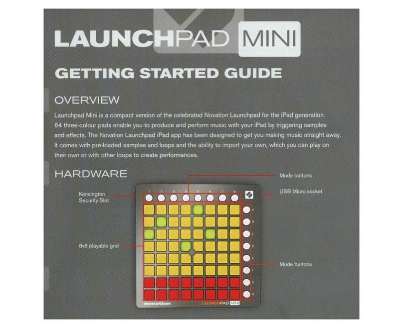 Novation LaunchPad Mini Getting started guide
