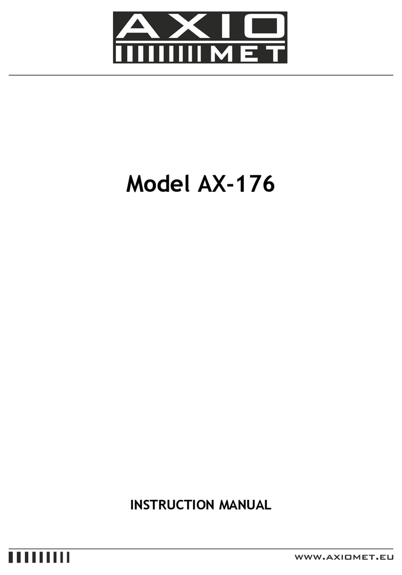 Axio MET AX-176 instruction manual