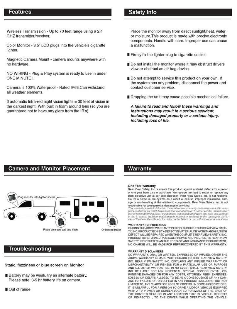 Rear view safety RVS-83112 User manual