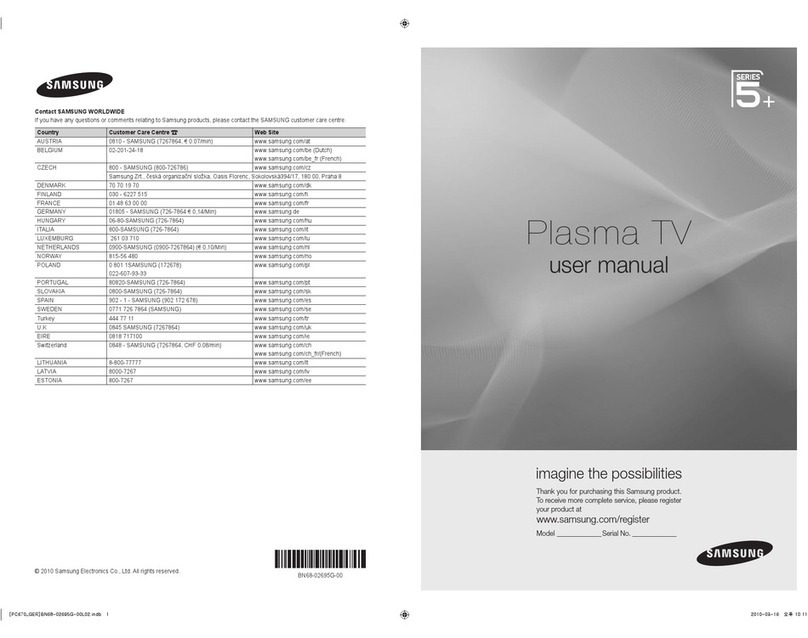 Samsung PS50C679 Series 5+ User manual Samsung PS50C679 Series 5+ User manual