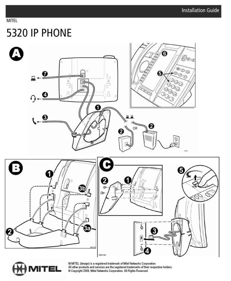 Mitel 5320 User manual