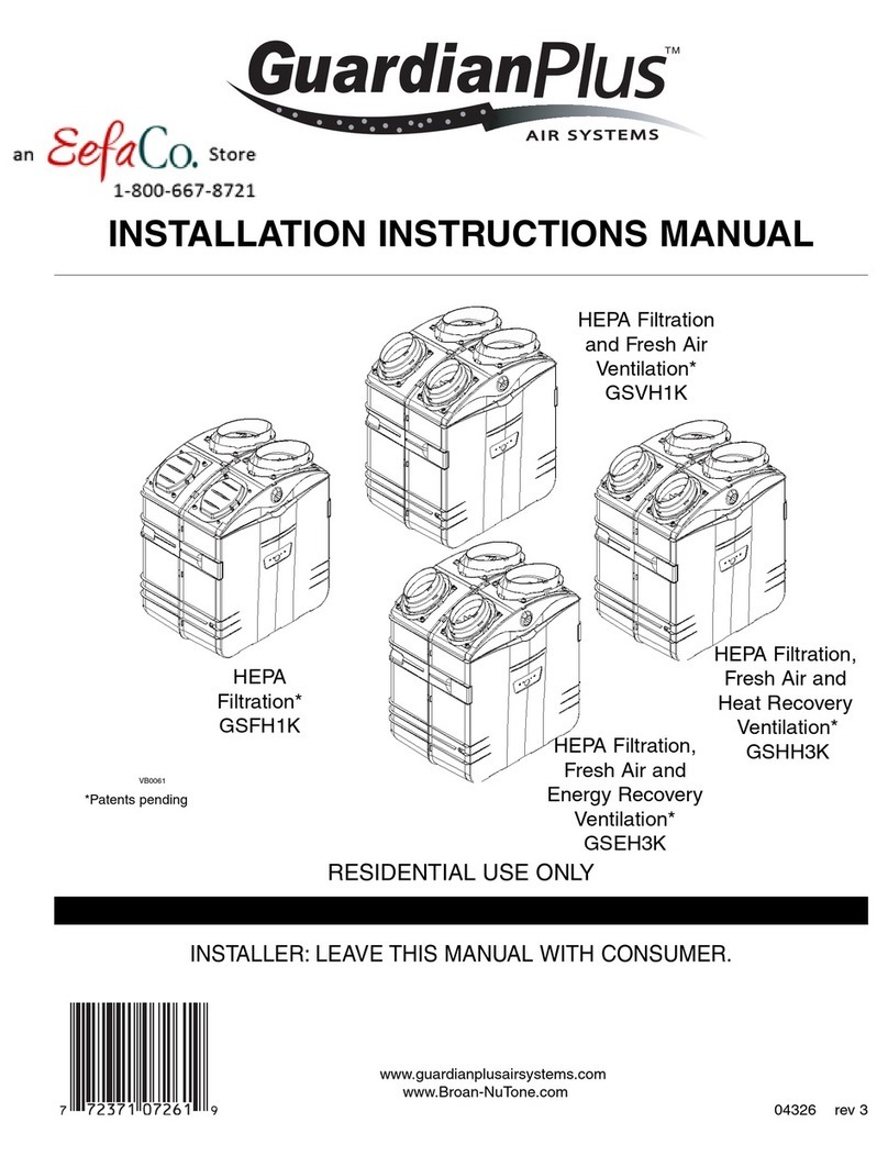 Guardian Plus GSVH1K Installation and instruction manual