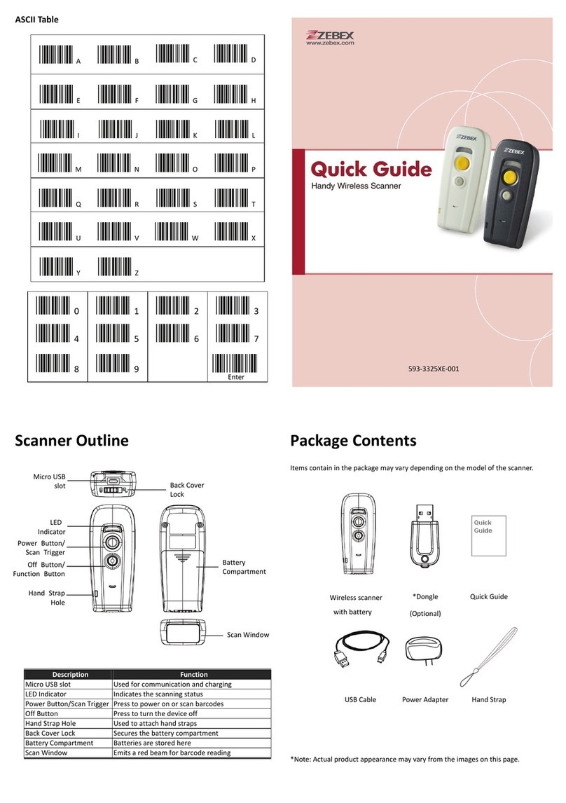 Zebex Z-325x User manual Zebex Z-325x User manual