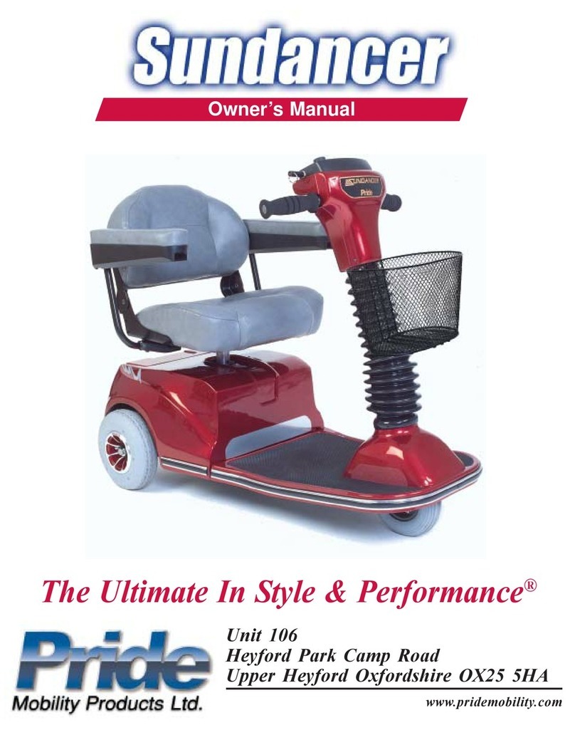 Pride Sundancer owner's manual