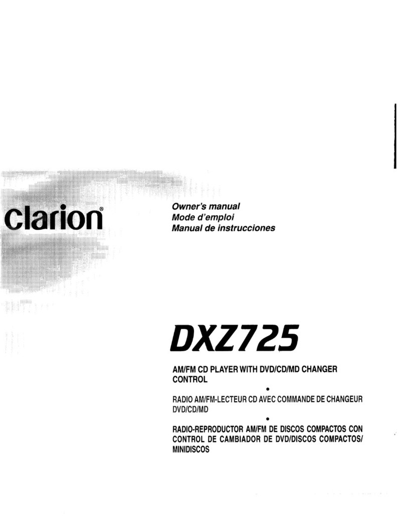 Clarion DXZ7ZS User manual